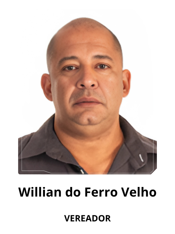 Foto do Vereador Wilian do Ferro Velho